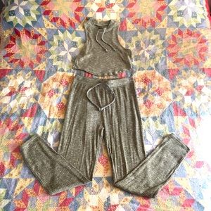 Gymshark Crop High Waisted Slounge Set